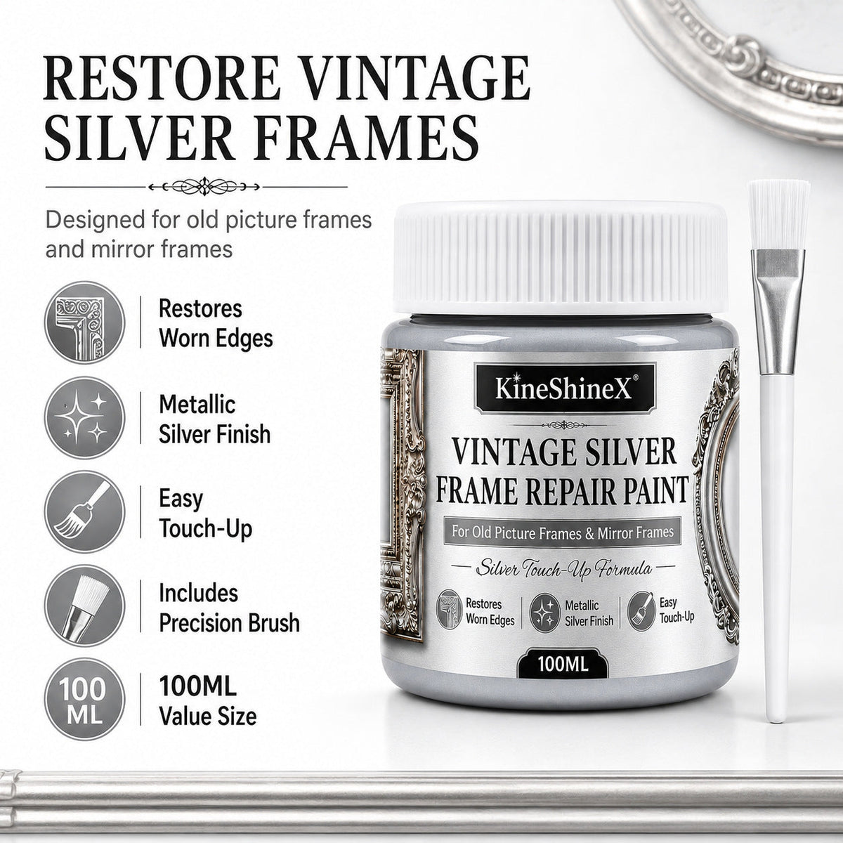 🖼️Gold Metallic Refinishing Repair Paste with Brush