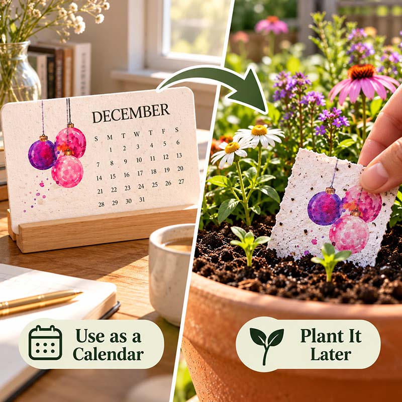 🌱 2027 Plantable Calendar – Use It. Plant It. Watch It Grow.