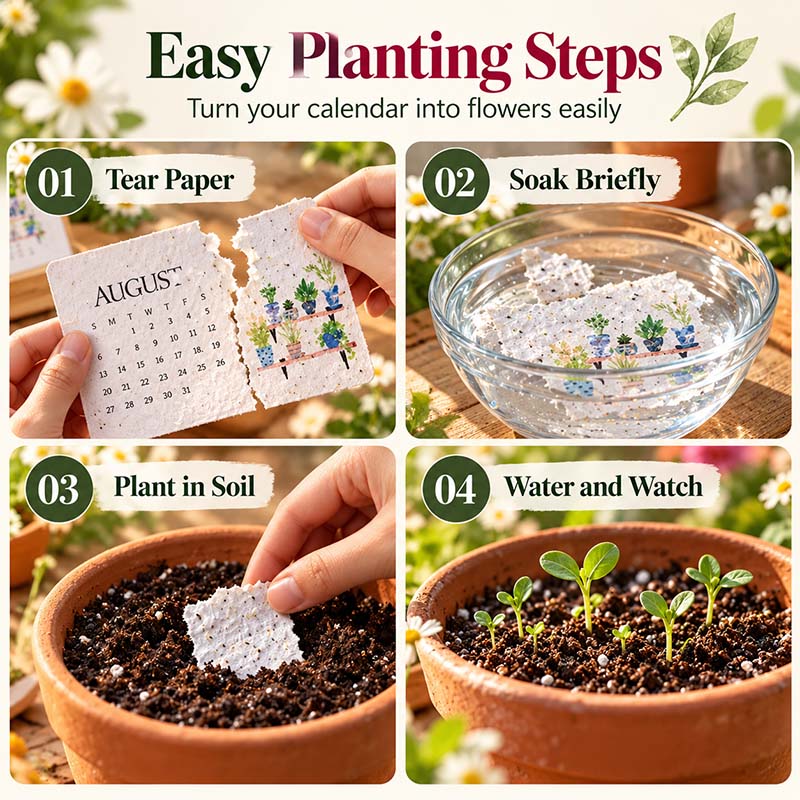🌱 2027 Plantable Calendar – Use It. Plant It. Watch It Grow.