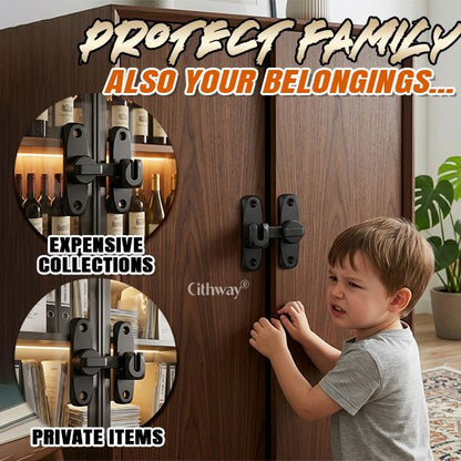 Cithway® Multi-Angle Sliding Door Lock