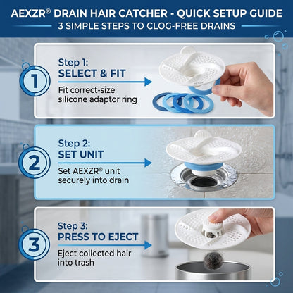 🔥 2026 HOT SALE | 50K+ SOLD! 💥 AEXZR® Hydro‑Vortex Magnetic‑Levitation Zero‑Touch Drain Shield – Fast Drainage, Total Odor & Insect Block, No More Touching Slimy Hair Balls 🚀