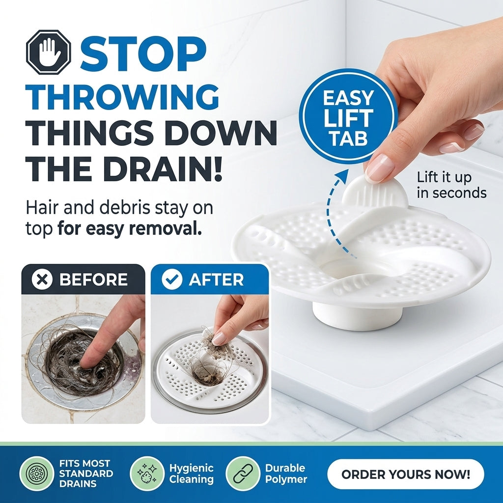 🔥 2026 HOT SALE | 50K+ SOLD! 💥 AEXZR® Hydro‑Vortex Magnetic‑Levitation Zero‑Touch Drain Shield – Fast Drainage, Total Odor & Insect Block, No More Touching Slimy Hair Balls 🚀