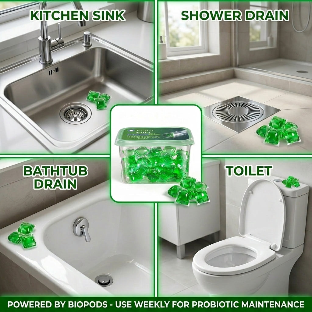 LIMITED TIME 49% OFF!⏰RZXEA™ 4-in-1 SewerBio Probiotic Drain Repair Pods