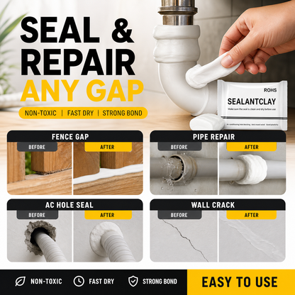 ❌ Stop Rats & Bugs! Waterproof Hole Sealing Clay Putty