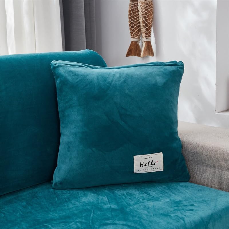 Pillow Cover Velvet Lake Blue