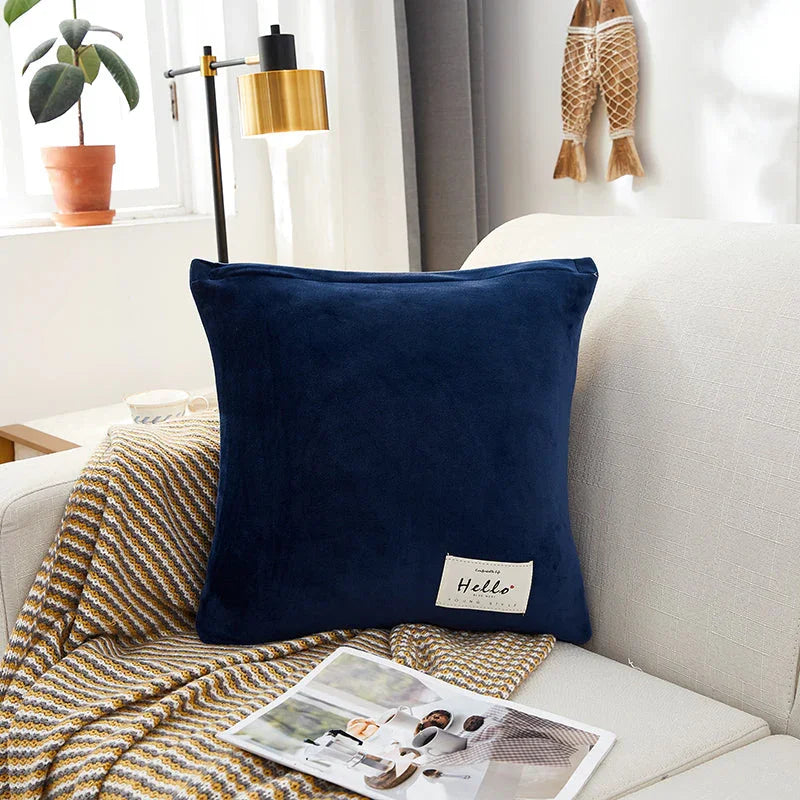 Pillow Cover Velvet Navy Blue - Main Image