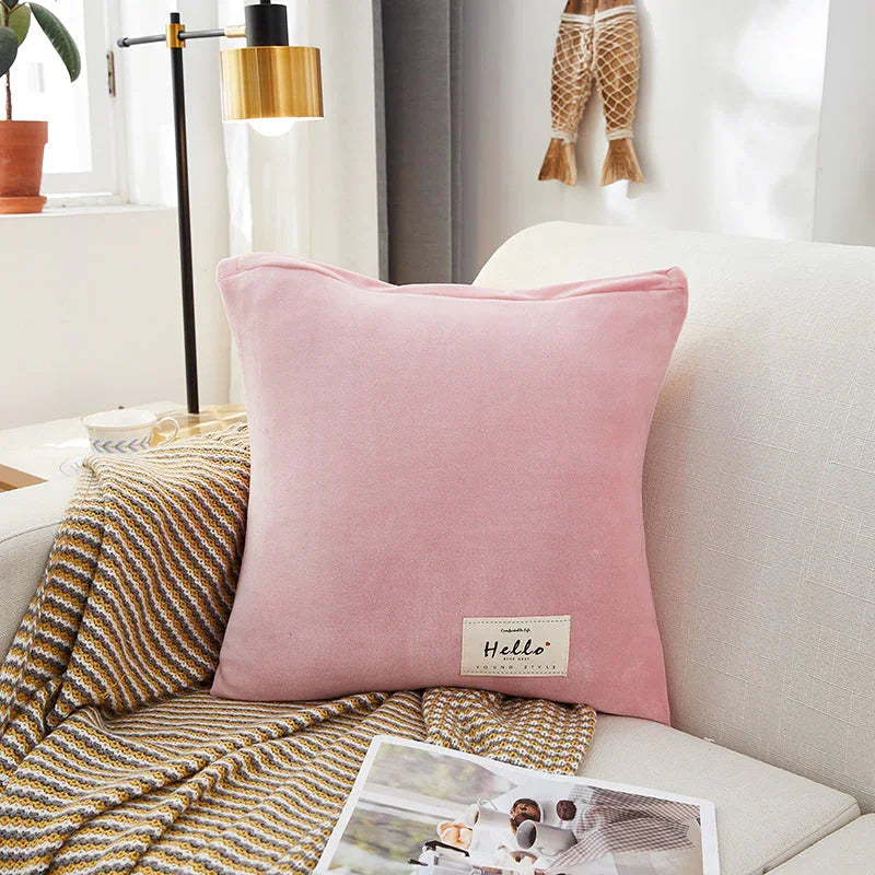 Pillow Cover Velvet Pink - Main Image
