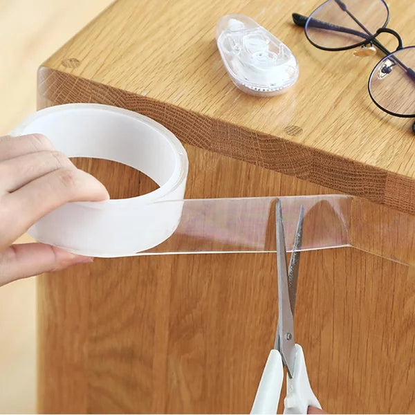 ✨ Transparent Nano Magic Tape – Reusable, Double-Sided, Leaves No Residue & Strong Adhesion for Household Use 🏠