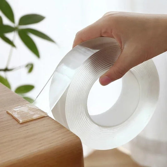 ✨ Transparent Nano Magic Tape – Reusable, Double-Sided, Leaves No Residue & Strong Adhesion for Household Use 🏠