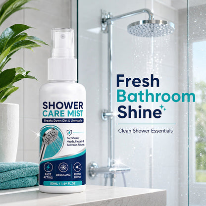 ⏰LIMITED TIME 49% OFF! 🚿 Instant Limescale Remover Spray | 🧼Restore Shiny Chrome & Water Flow
