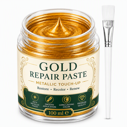🖼️Gold Metallic Refinishing Repair Paste with Brush