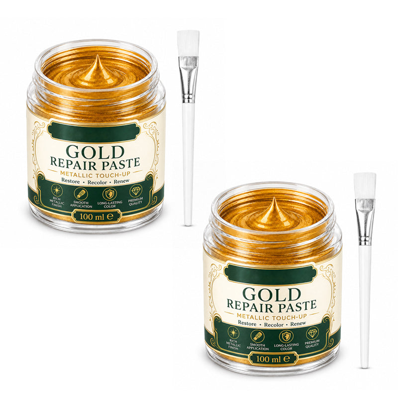 🖼️Gold Metallic Refinishing Repair Paste with Brush