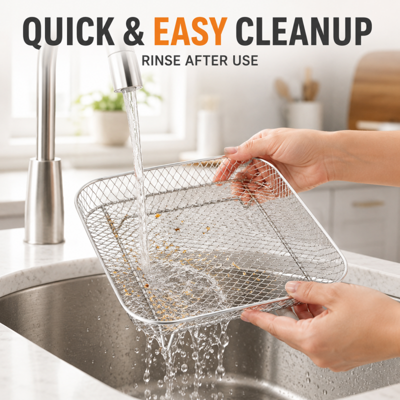 🍟Stackable Air Fryer Racks - Triple Your Cooking Capacity & Eliminate Uneven Heating